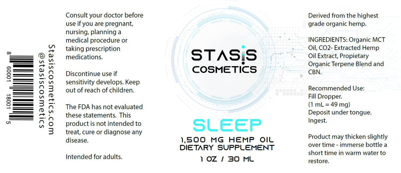 SLEEP DEEP - CO2-Extracted Hemp Oil Extract Supplement